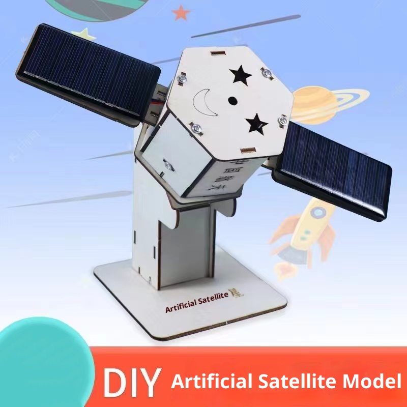 Science Toys - DIY Solar Satellite Artificial Assembly Kid