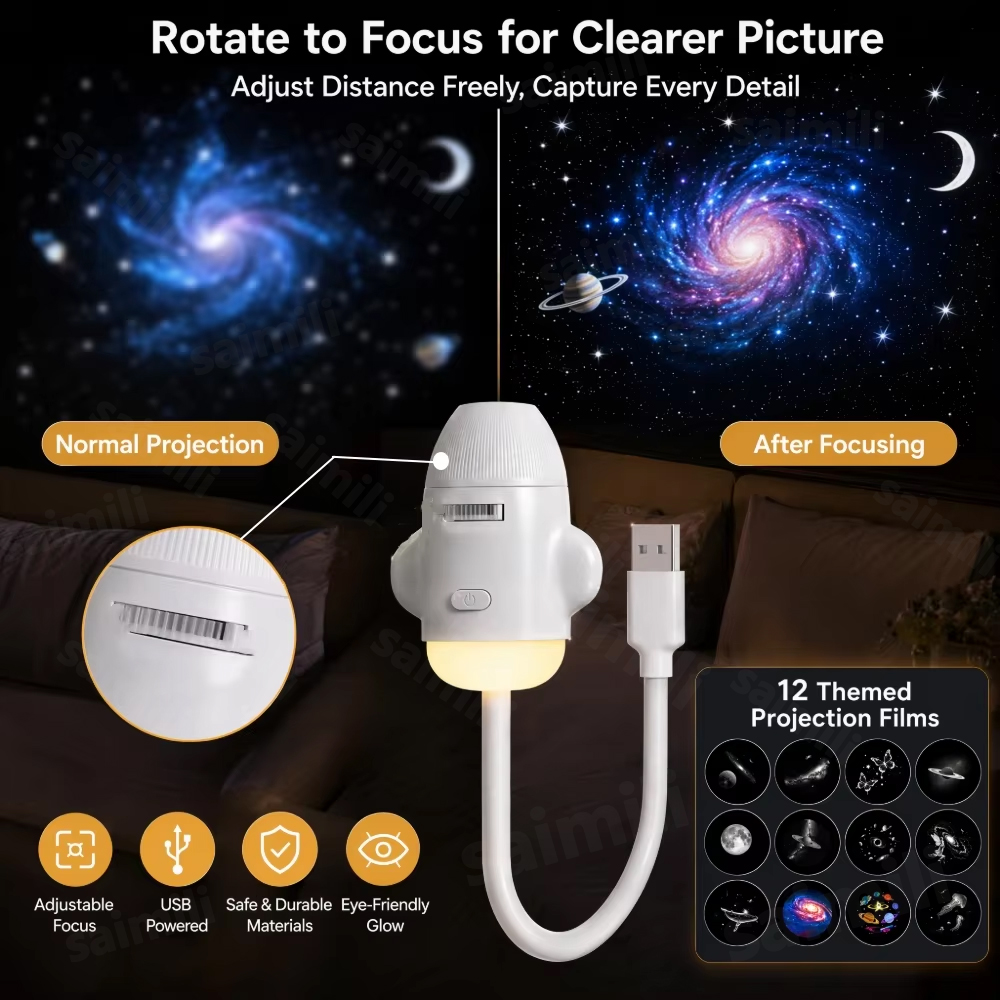 Portable USB Galaxy Aurora Pro - Planetarium Projector Home recension och pris