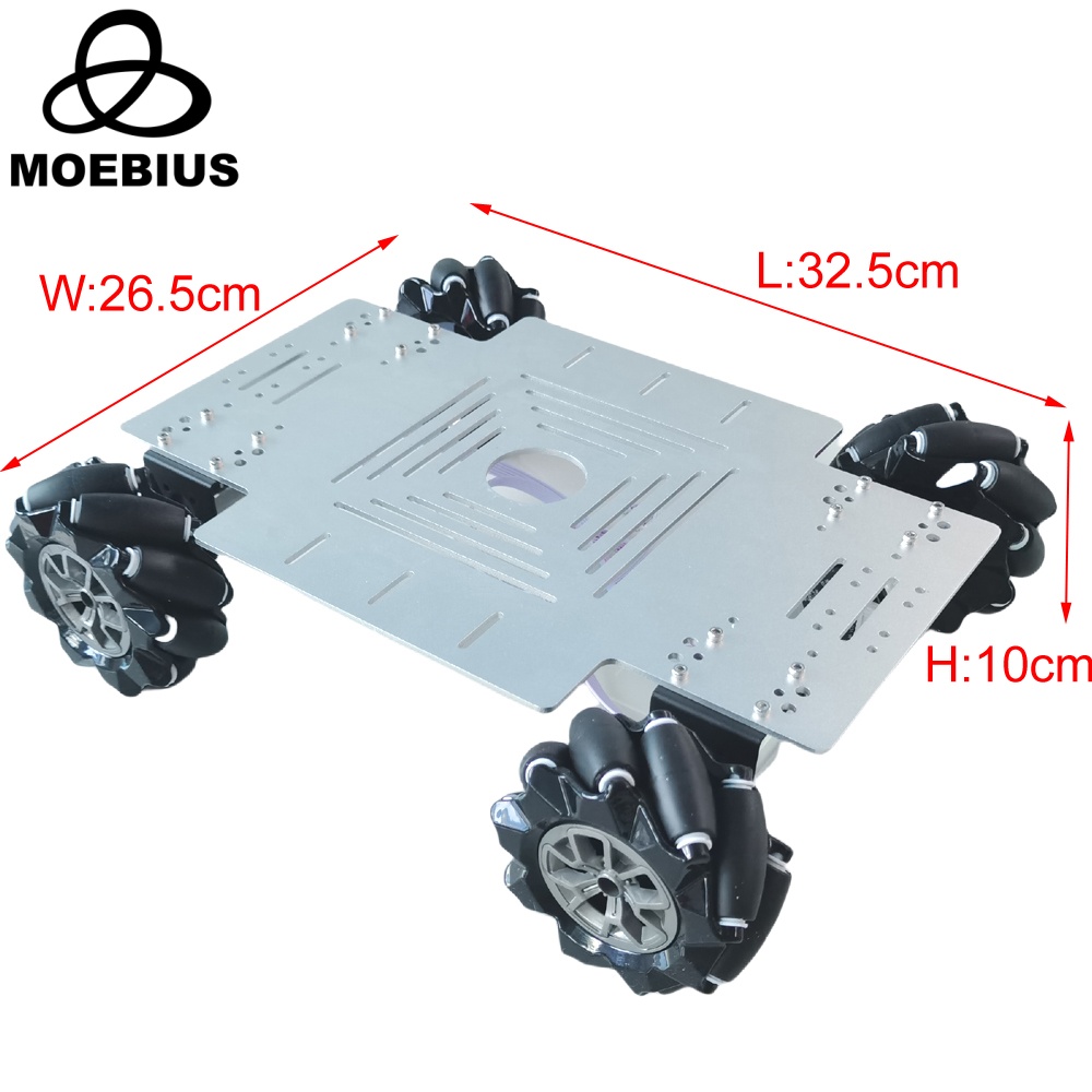 25KG Load 4WD Mecanum Wheel Ro - Robot Arm Motor recension och pris