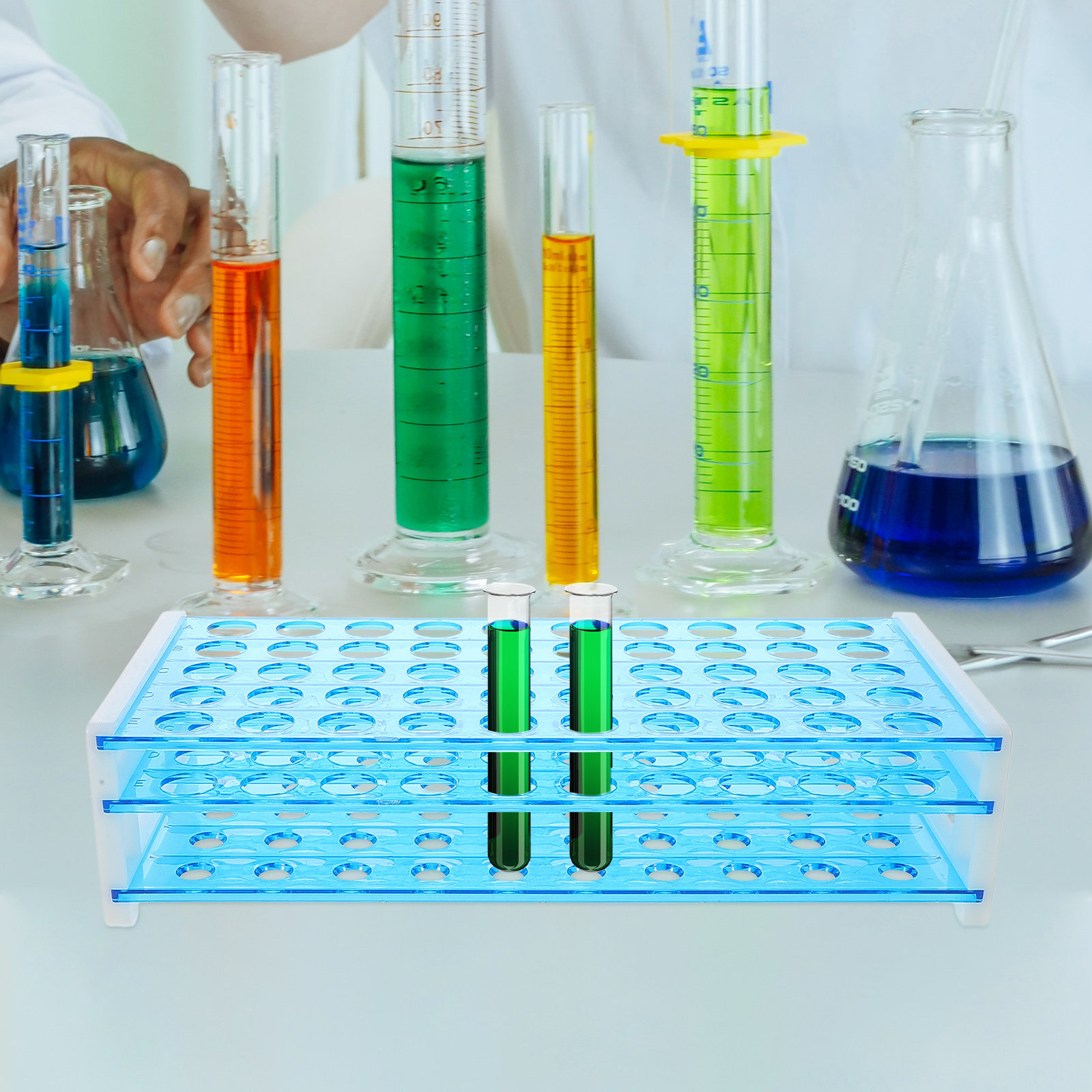 50 Holes Test Tube Rack Lab Ac - Science Experiment recension och pris