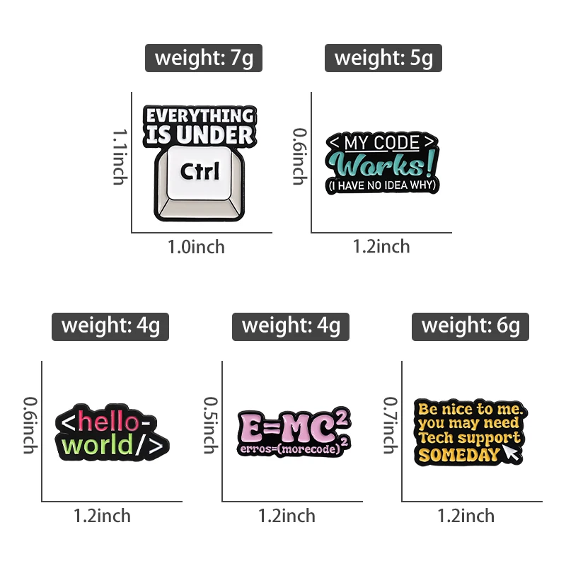 Program Code Sets Enamel Pins  - Science Bob recension och pris